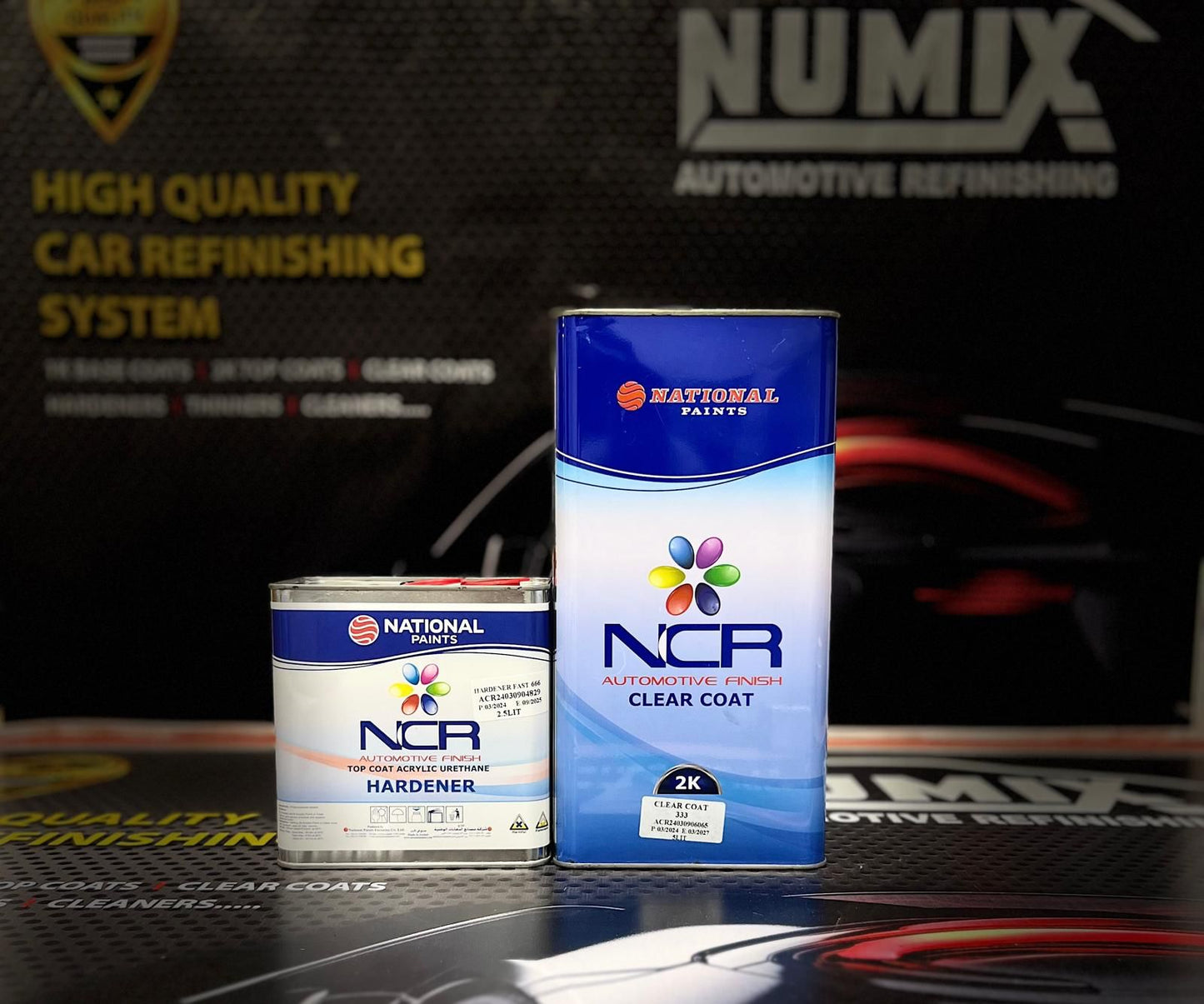 NCR clear coat with harder 2:1